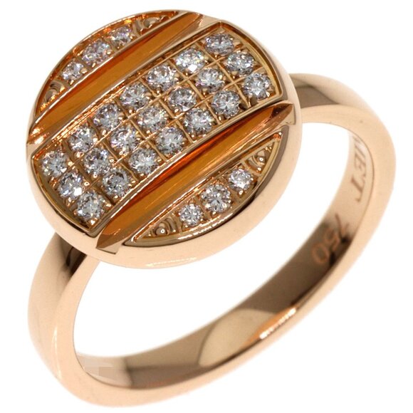 CHAUMET 18k Rose Gold Diamond Ring #49 - Picture 2 of 9